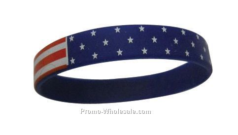 Stock Silicone Wrist Band (Americana)