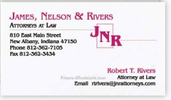 Strathmore Ultimate White Wove Business Card W/ 2 Special Ink