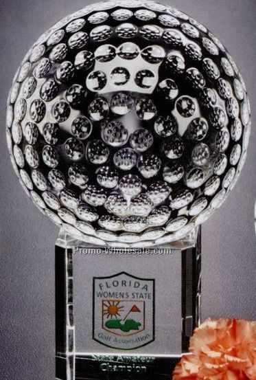 Stratus Golf Award W/ 4" Diameter Golf Ball