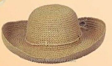 Straw Hat W/ Belted String Band (One Size Fit Most)