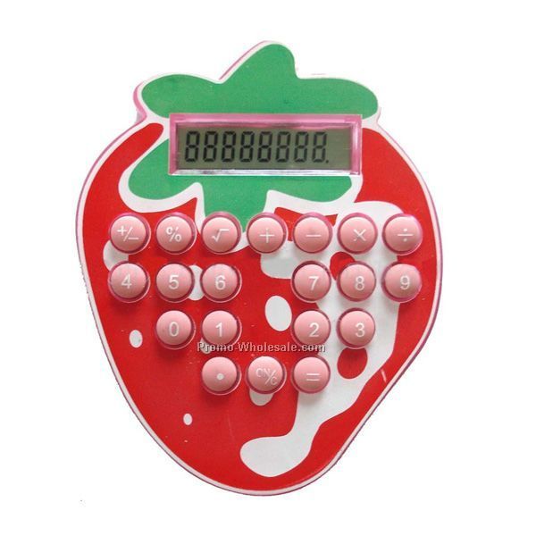 Strawberry Cartoon Calculator