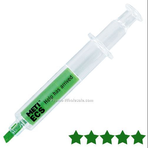 Syringe Highlighter (Green)