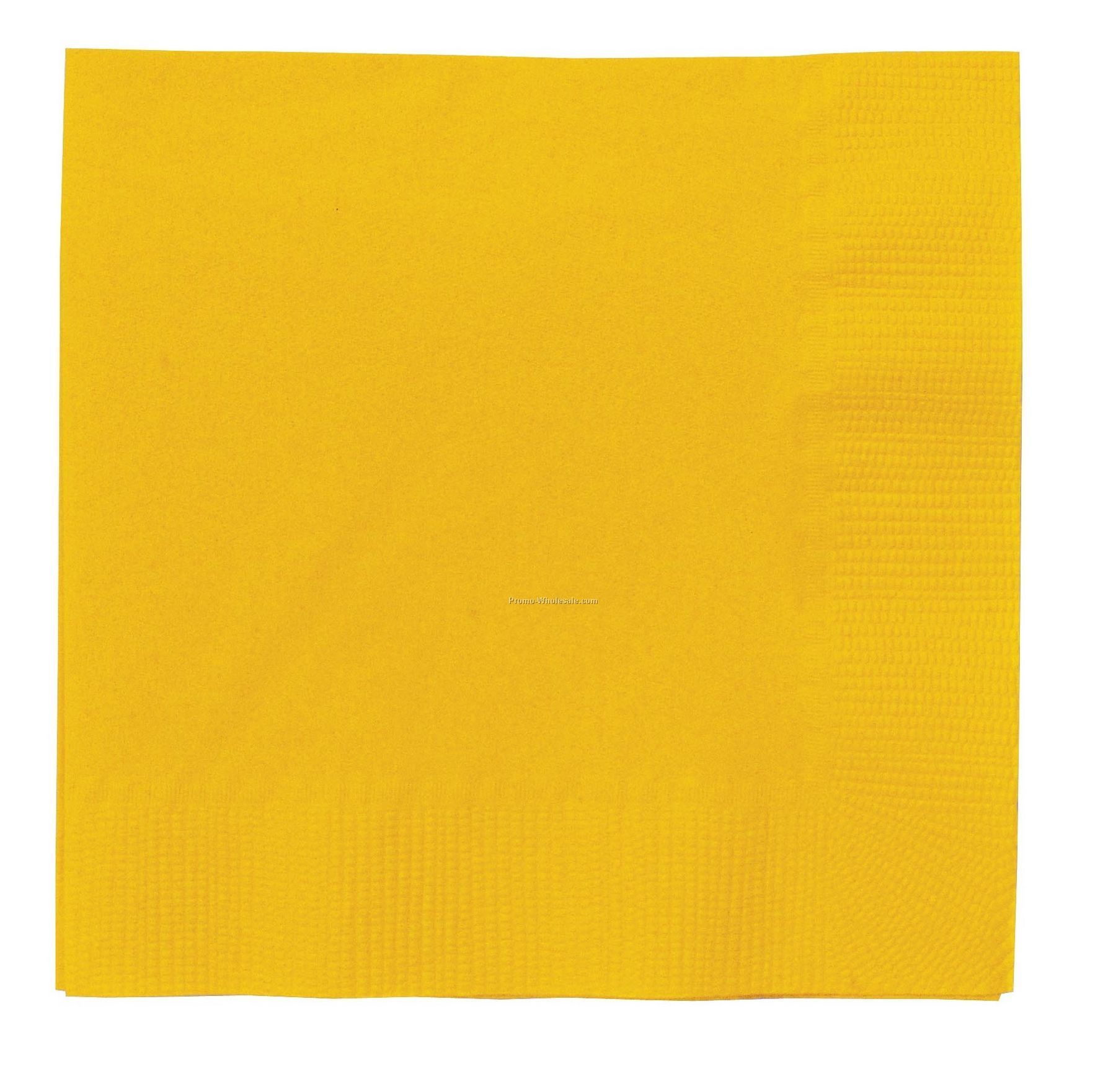 The 500 Line Colorware School Bus Yellow Dinner Napkins W/ 1/4 Fold