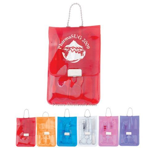 Translucent 5-piece Manicure Pouch