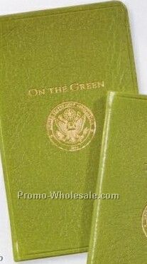 Usga On The Green Score Book W/ Traditional Genuine Leather Cover