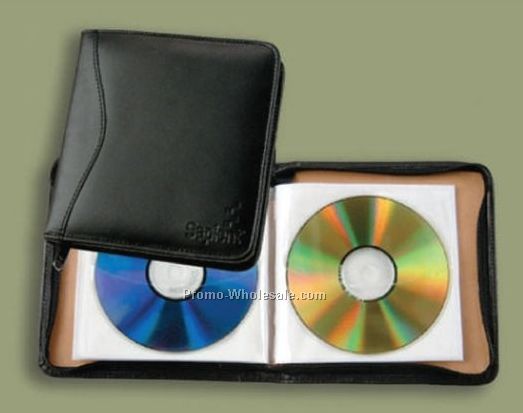 Vinyl Leatherette Slim-line CD Holder