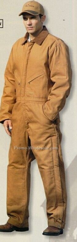 Walls Double Fill Duck Insulated Coverall (S-6xl) - Brown