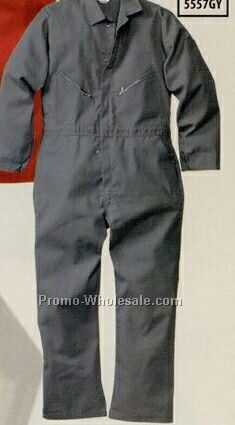 Walls Poly Cotton Coverall (34-60) - Navy Blue
