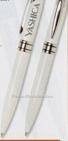 White Ferrara Pen 5 1/2"x1/2" (Overseas 8-10 Weeks)