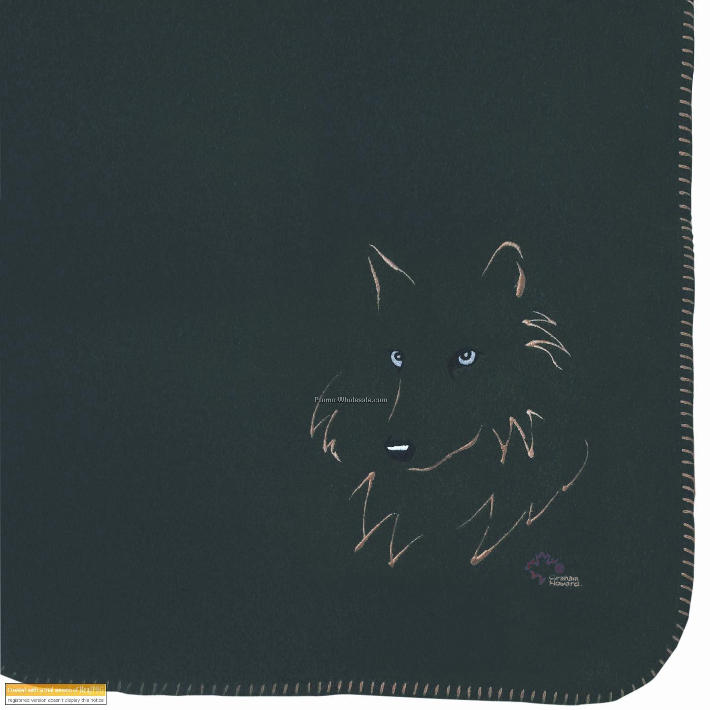Wolf 50"x60" Signature Series Wool Blanket
