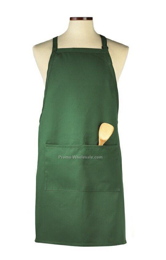 Wolfmark Deluxe Long Bib Apron - Hunter Green