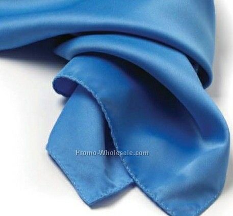 Wolfmark French Blue Solid Series Polyester Scarf