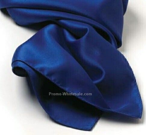 Wolfmark Royal Blue Solid Series Silk Scarf