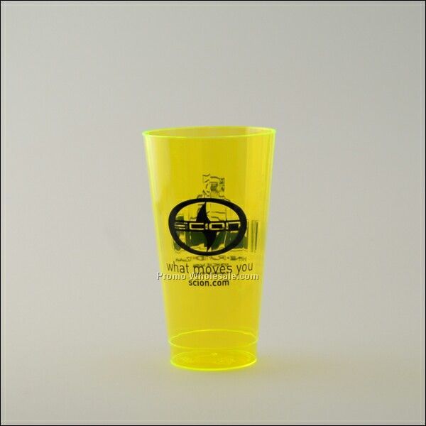 Yellow 16 Oz. Neon Plastic Cup