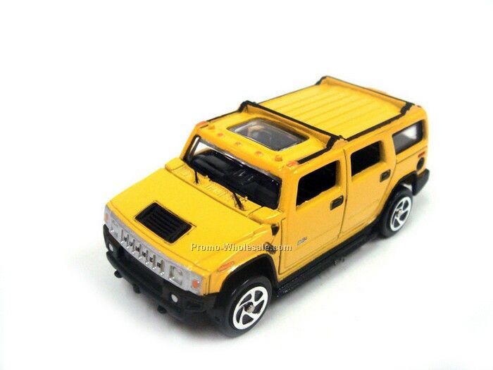 Yellow H2 Hummer Die Cast Mini Vehicle