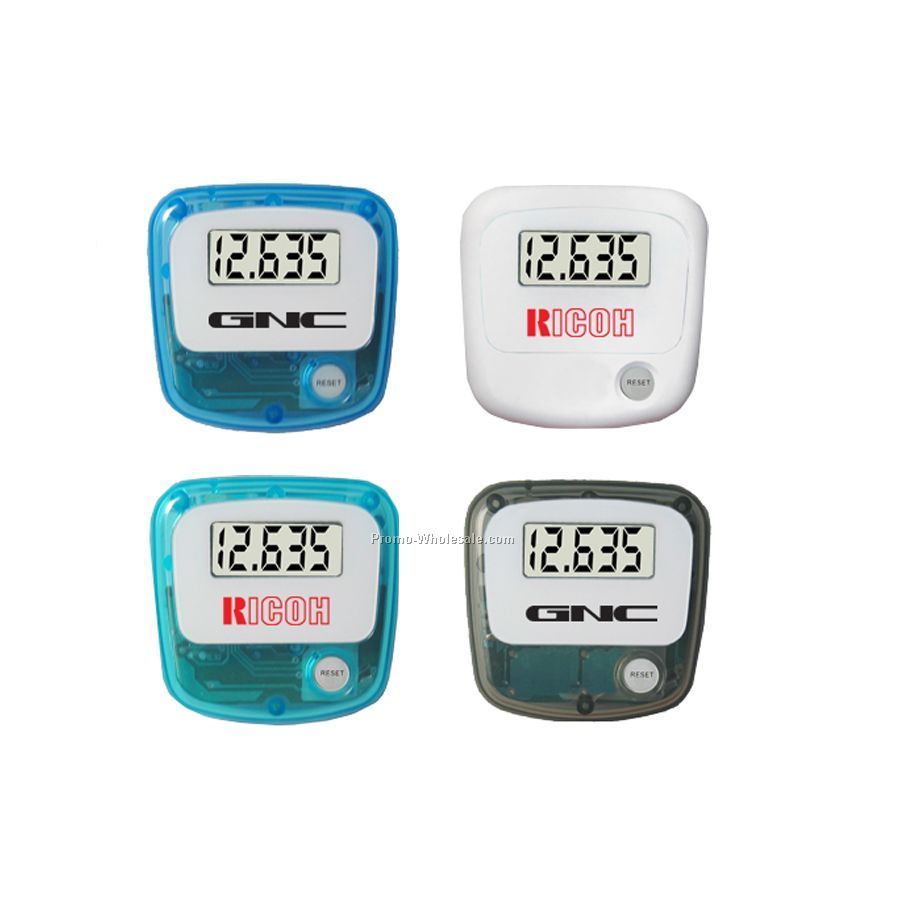 1-1/2"x1-1/2" Pedometer W/ 1 Button