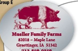 1-11/16"x2-1/2" Fasturn Oval Label