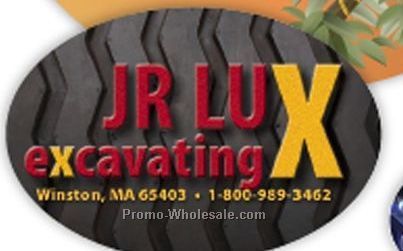 1-11/16"x2-1/2" Oval Die Label (4 Color Process)