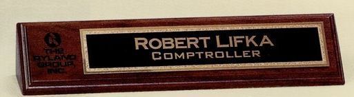 1-3/4"x10" Laser Engraved Walnut Series Name Plate