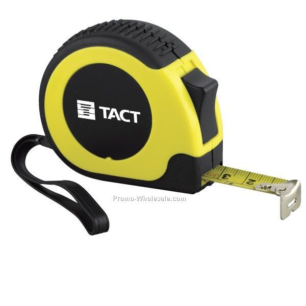 10' Rugged Locking Tape Measure With Rubber Casing