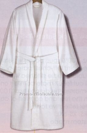 100% Cotton Bathrobe W/ 2 Patch Pockets