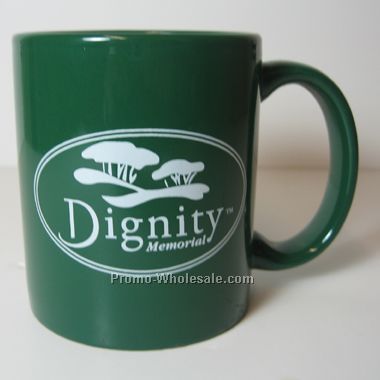 11 Oz Ceramic Mug, Green