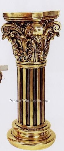 11"x31" Brass Finish Pedestal