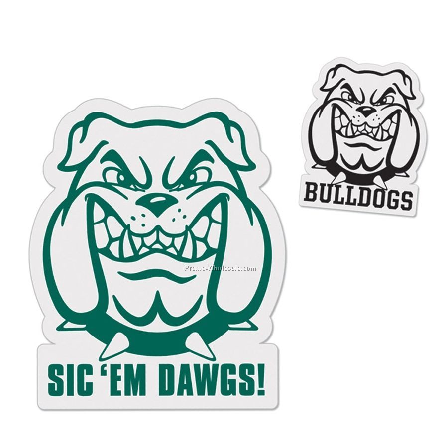 12" Bulldog Die Cut Vehicle Magnet