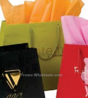 12-1/2"x16"x5-1/4"x11" Trapezoid Matte Euro Shopping Bags