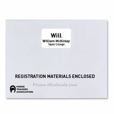 13"x10" Heavyweight Registration Envelopes - 1 Color