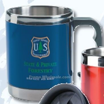 16 Oz. Colorful Stainless Steel Wide Mouth Desk Mug