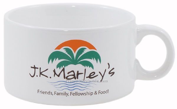 16 Oz. Decal Stoneware Devine Soup Bowl (2-day Rush)