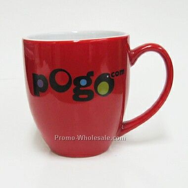 16oz 2 Tone Bistro Ceramic Mug *red Outside / White Inside* (Screened)