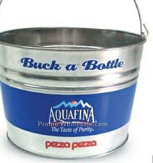 17 Quart Galvanized Metal Bucket (Blank)