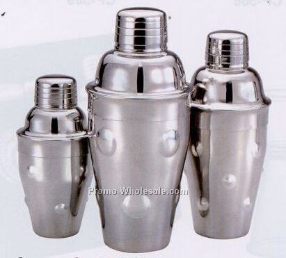 18 Oz. 3 Piece Stainless Steel Convex Cocktail Shaker