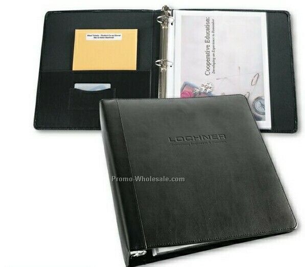 2" Accent Leather Ring Binder