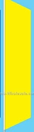 2-1/2'x8' Stock Zephyr Banner Drapes - Yellow