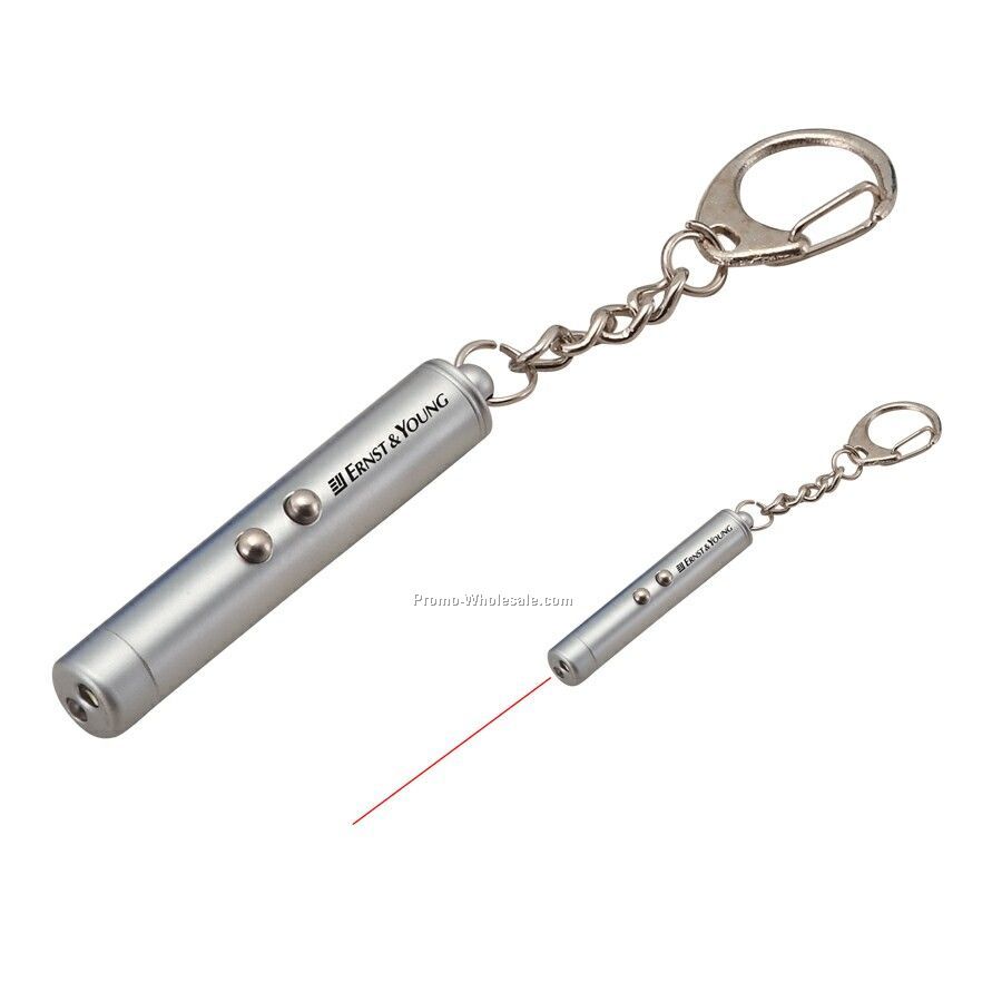 2-in-1 Laser Pointer With Key Ring
