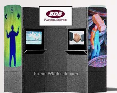 20-panel Modular Display (7 Solid, 2 Monitor, Seam Shelf, Sign, 2 Mural)