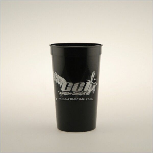 22 Oz. Black Stadium Cup