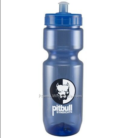 22 Oz. Translucent Bike Bottle With Push / Pull Lid