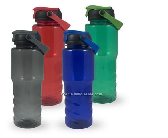 24 Oz. Wave Lexan Bottle With Flip Top And Handle