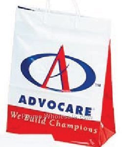 3-1/2 Mil. Plastic Shopping Bags W/ Clip Loop Handle (13"x6"x16"x6")