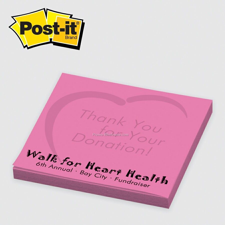 3"x3" Custom Printed Post-it Notes (25 Sheets/ 2 Color)