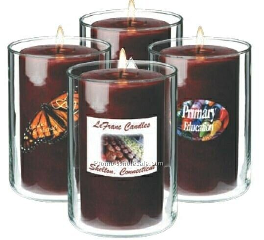 30 Oz. Votive Candle W/ Decal