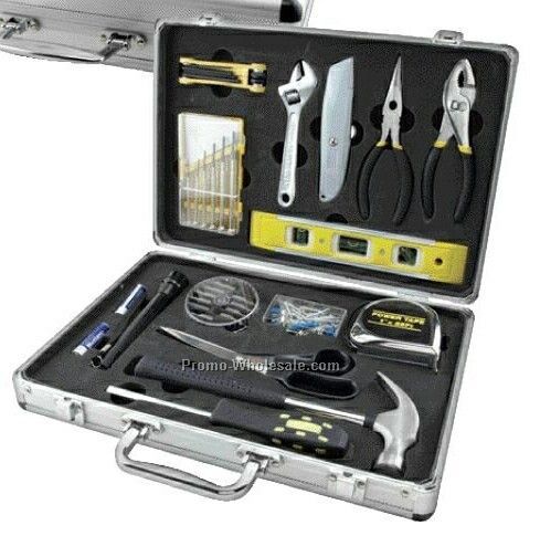 35-piece Home Travel Tool Set With Aluminum Case