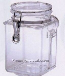 39 Oz. Square Airtight Canister W/ Spoon