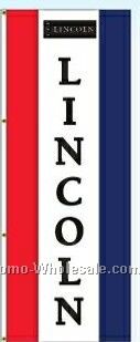 3'x8' Stock Single Face Dealer Rotator Logo Flags - Inco