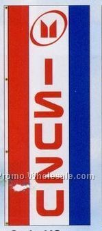 3'x8' Stock Single Face Dealer Rotator Logo Flags - Isuzu