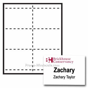 4-1/4"x3" Custom Nametag Inserts - 2 Color